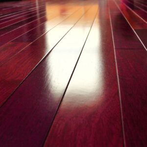 shiny wood floor