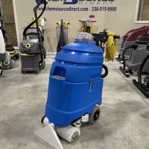 A NaceCare AVB9X Carpet Extractor in a warehouse showroom.