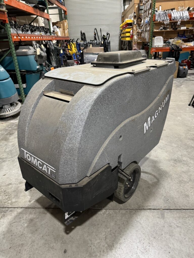 A TomCat Magnum 28 Edge in a warehouse showroom.