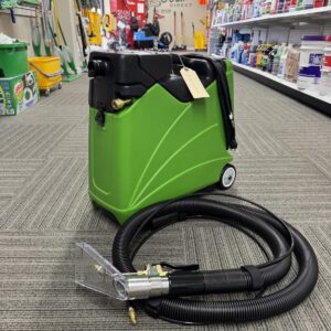 A Mosquito 55 psi Heated Carpet Spotter in a warehouse showroom.