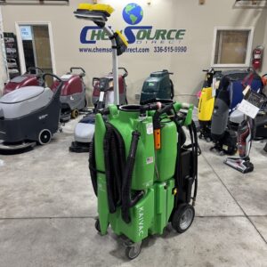 A Kaivac 1750 Multi-Surface Cleaner in a warehouse showroom.