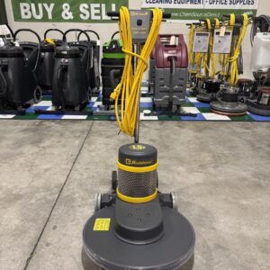 A Koblenz B-1500 High-Speed Burnisher in a warehouse showroom at ChemSource Direct.