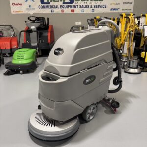 An Onyx DX20 Walk-Behind Scrubber in a warehouse showroom at ChemSource Direct.