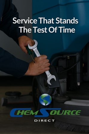 Service that stands the test of time logo for ChemSource Direct.