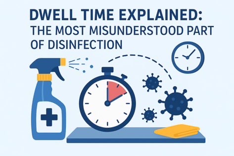 Dwell time explained logo for ChemSource Direct.