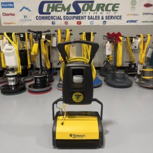 A Tornado Vortex 18" Multi-Surface Cleaner in a warehouse showroom at ChemSource Direct.