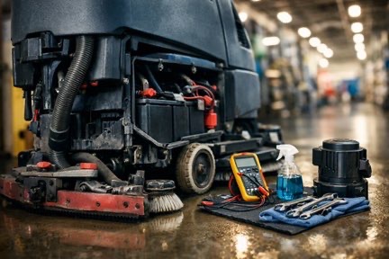 Image for The 7 Most Common Floor Scrubber Problems for ChemSource Direct's blog.