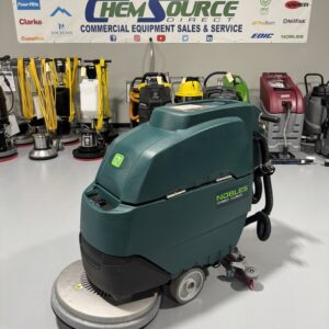 A Nobles Speed Scrub 20 in a warehouse showroom at ChemSource Direct.