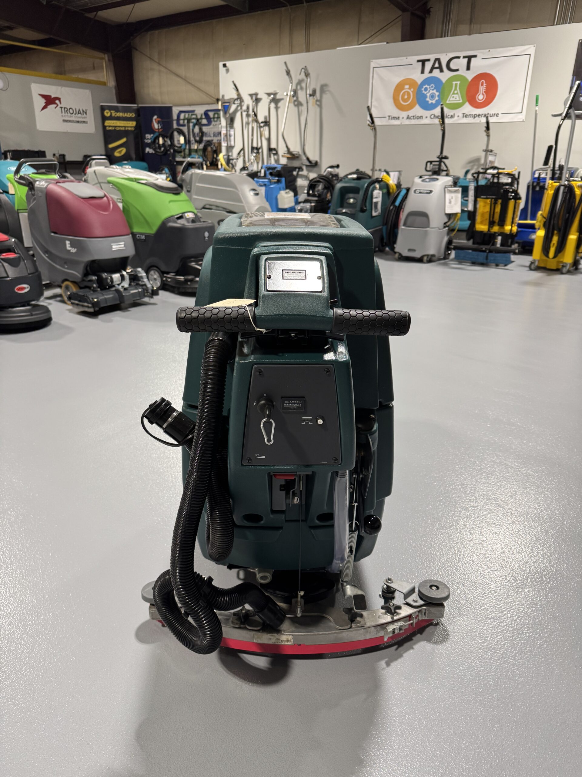 A Nobles Speed Scrub 20 in a warehouse showroom at ChemSource Direct.