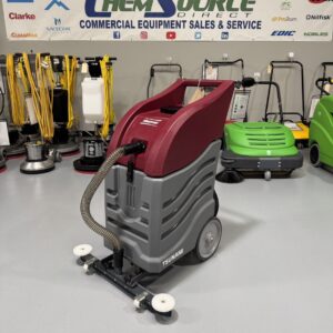 A Minuteman Tsunami Wet/Dry Vacuum in a warehouse showroom at ChemSource Direct.