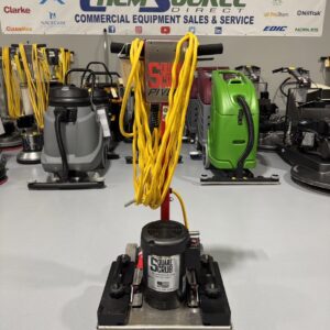 A Square Scrub EBG-20 Pivot Floor Machine in a warehouse showroom at ChemSource Direct.