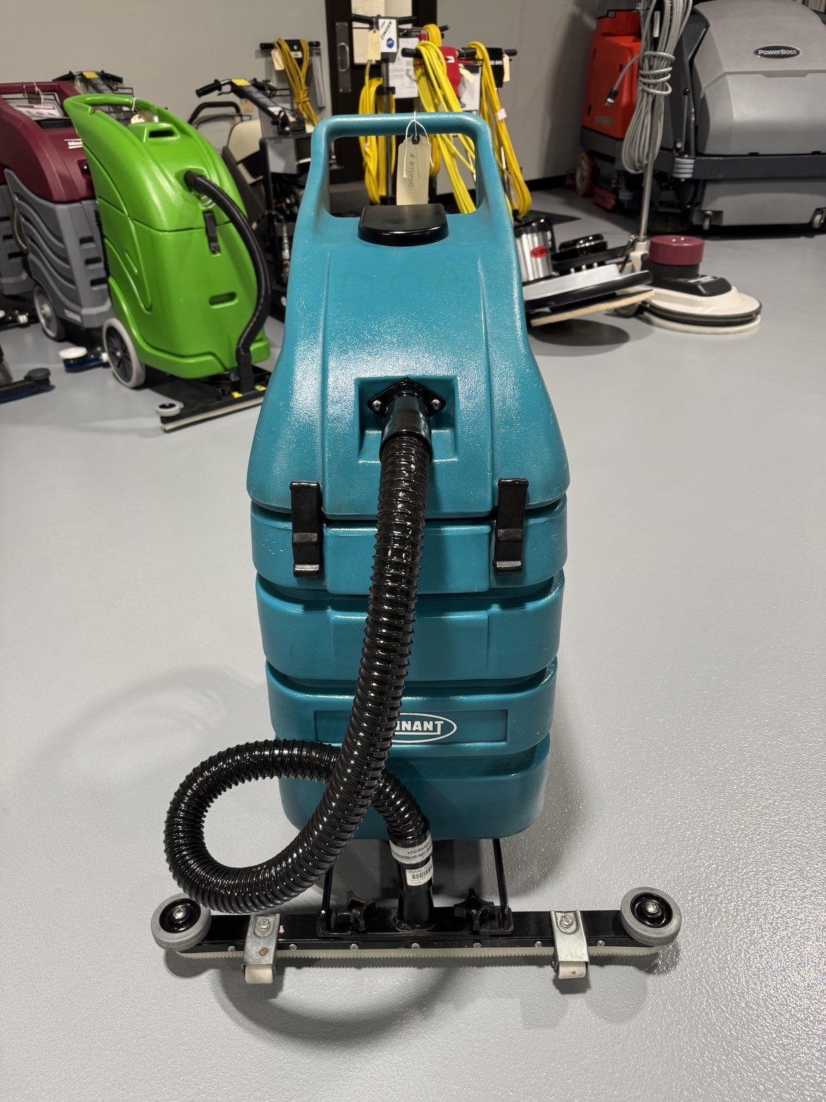 A Tennant 3500 Wet/Dry Vacuum in a warehouse showroom at ChemSource Direct.
