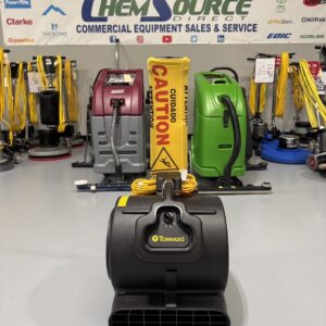 A Tornado Windshear 3200 Dryer with Handle in a warehouse showroom at ChemSource Direct.