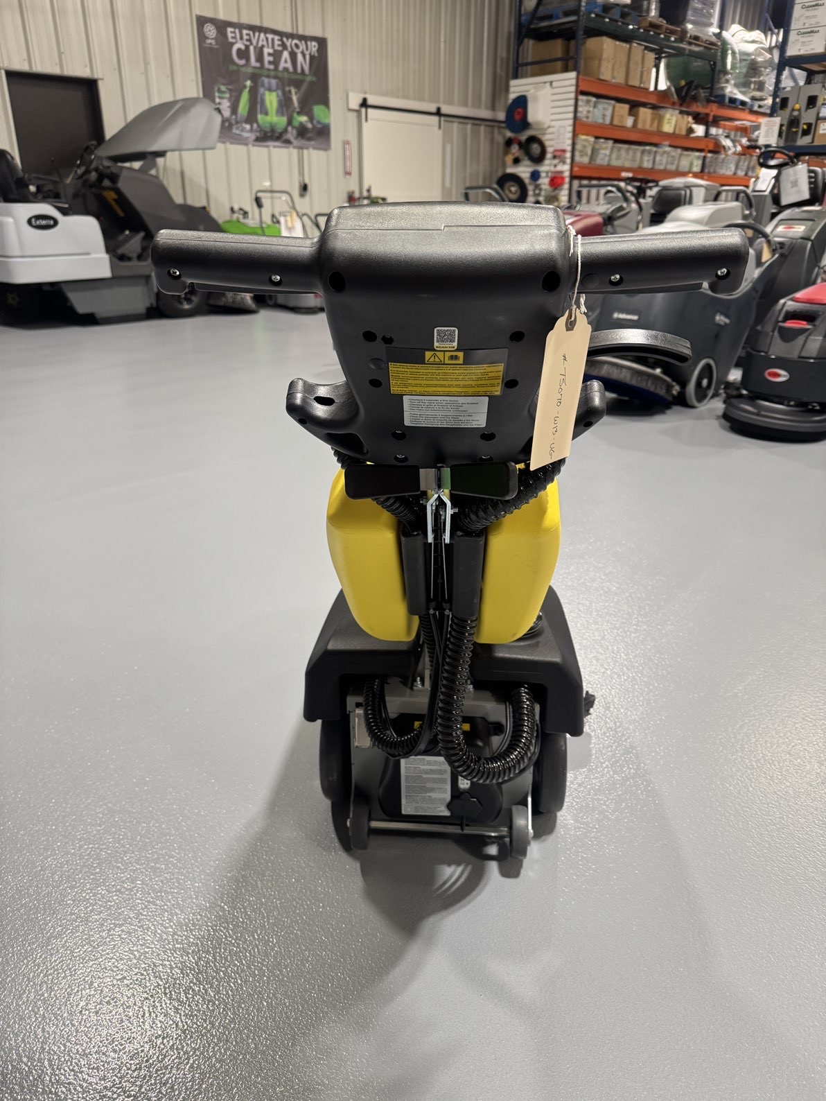 A Tornado BR 13/2 Cylindrical Scrubber in a warehouse showroom at ChemSource Direct.